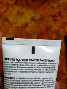 SpringH2O Rice Water Face Wash