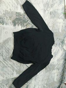 Black &#34;Love&#34; Long Sleeve Top