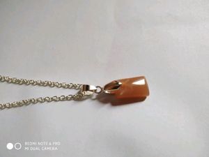 PEACH MOONSTONE (natural stone)dainty pendant