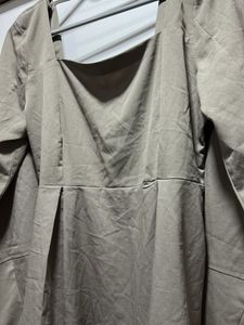 Elegant Square Neck Mini Dress