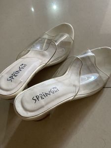 Spring Girl Clear Heel Slides