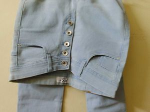 Hight Waisted Blue Jean