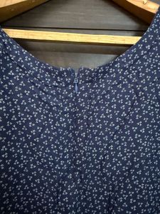 Navy Blue Printed Jumpsuit