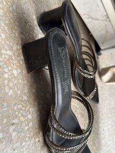 Black Embellished Flats