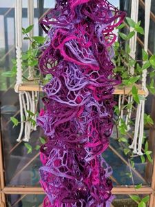 Purple &amp; Pink Ruffle Scarf