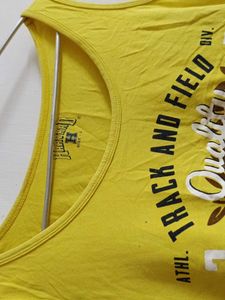 Sleeveless Yellow Tee
