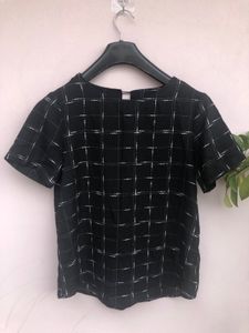 Checkered Black Top