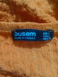 Chic Orange Ruched Crop Top