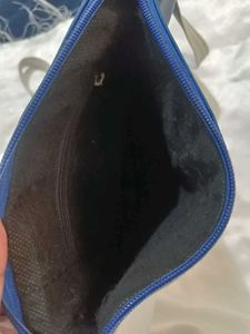 Blue &amp; White Crossbody Bag