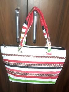 Striped Tote Bag