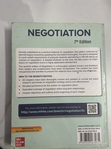 Negotiation 7th Edition