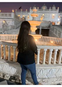 Embroidered Black Tunic Top