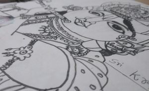 Drawing Of Sri Krishna|Skatch|Artsofsujit