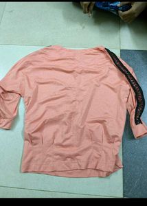 Peach Coloured Bow Top
