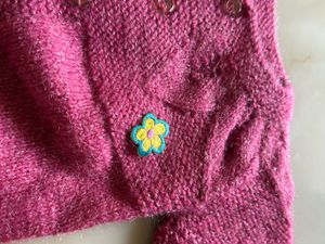 Adorable Pink Knitted Baby Set