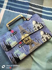 Denim Style Hand Clutch