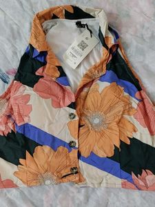 Blazer Style Crop Top For Girls