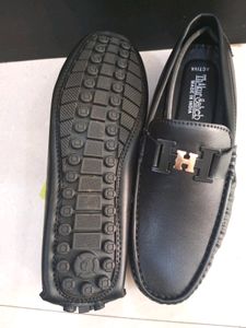 Black Loafers For Men..Gives A Classy Look..good Quality N Comfortable To Wear...Size-7-8
