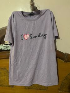 Lilac 'I Heart Sunday' Tees