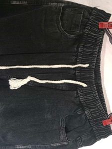 Stylish Black Denim Pants