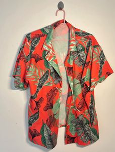 Tropical Print Short Sleeve Shirt