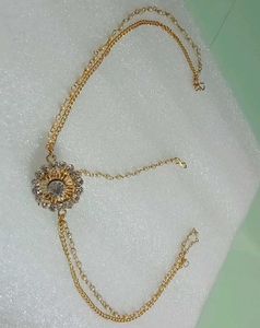Gold Tone Hair Chain