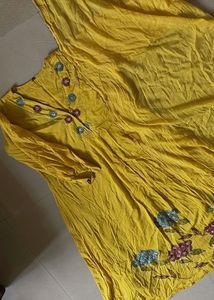 Yellow Embroidered Kurta Set