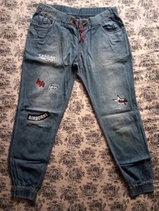 DENIM JOGGERS