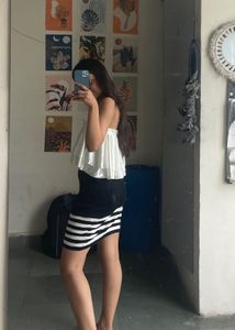 White Satin Top