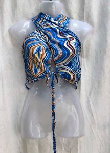 3111. Patterned Halter Top