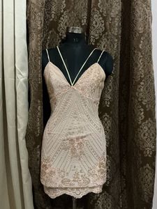 Elegant Embellished Mini Dress