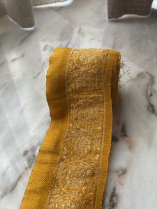 Gold Jari Border Lace