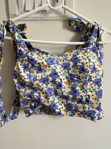 Beach Wear Coord Set - Top And Skirt