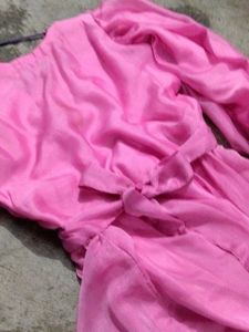 Vintage Pink Chiffon Dress