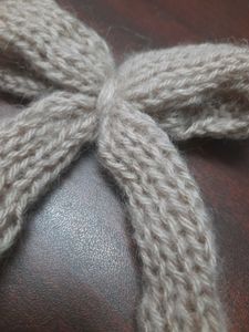 Knit Mohair Bow Hair Clip