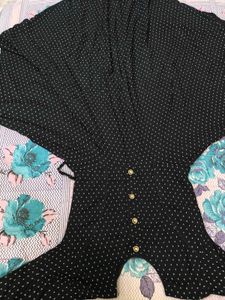 Polka Dot Button-Down Dress