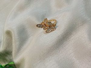 Double Butterfly Finger Ring
