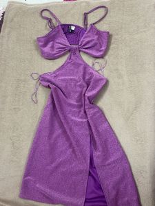 H&amp;M Women Purple Sleeveless Dress
