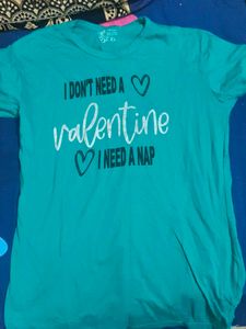 A Green Colour Tshirt For Women