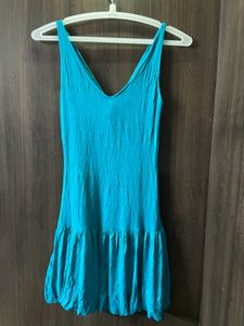 Sleeveless Blue Top