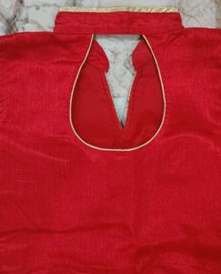 Red Embroidered Ethnic Gown