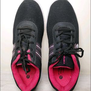 Campus Black And Pink Shoes