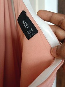 Peach One-Shoulder Dress