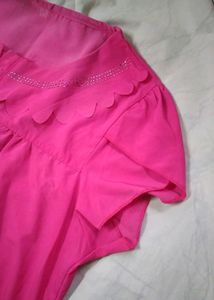 Hot Pink Formal Top