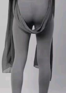 Grey Cotton Leggings