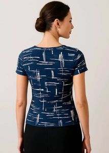 Stylish Trendy, Classy, Designer Blue Printed Top