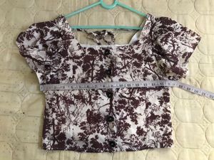 Cute Brown Top Size Xs