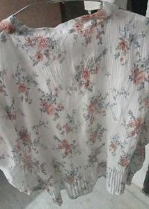 White Floral Top