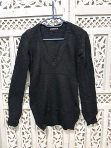 🎀Black V Neck Pullover Sweater D