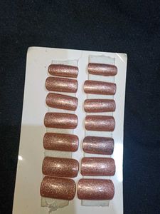 Rose Gold Glitter Press-On Nails